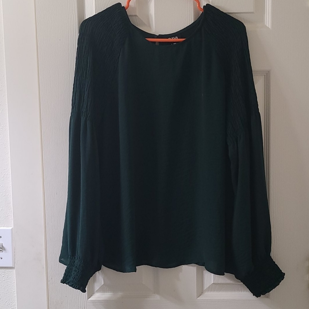 Hunter Green blouse